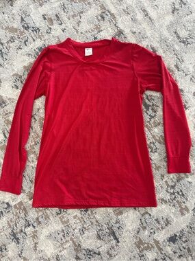 Zyia Red Long Sleeve Athletic Top - Medium